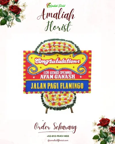 Bunga Papan Congratulation di Bandengan
